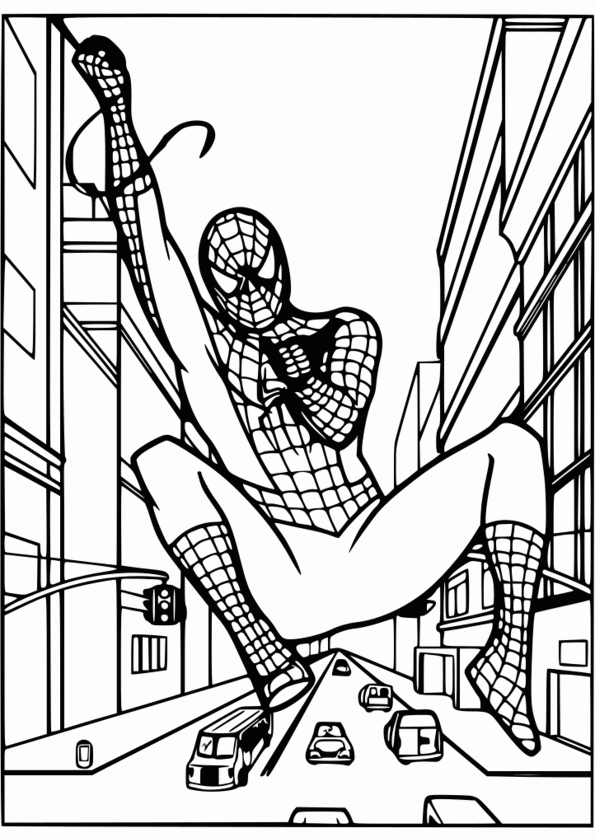 Dessin À Colorier Spiderman Noir->Dessin À Colorier encequiconcerne Spiderman Noir Coloriage