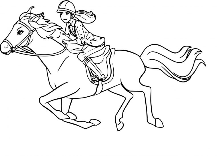 Dessin Coloriage Cheval / Coloriage Cheval Pour Adulte 29 à Coloriage Grand Galop