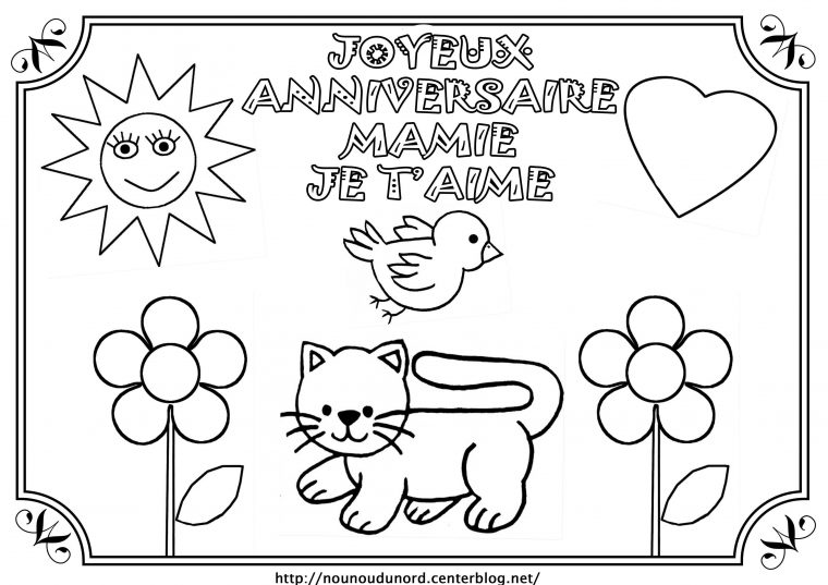 Dessin D'Anniversaire Pour Mamie Di 2020 (Dengan Gambar) avec Dessin D Anniversaire