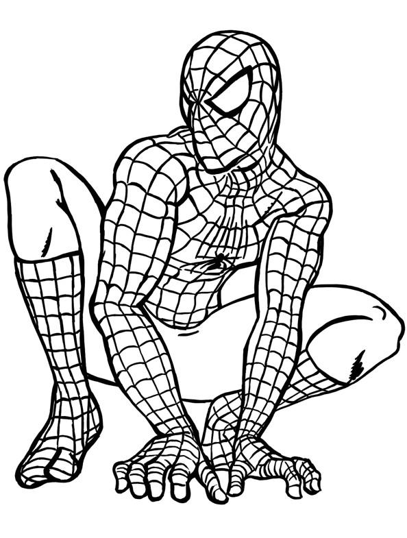 Dessin De Spiderman (8) pour Dessin Spiderman Facile