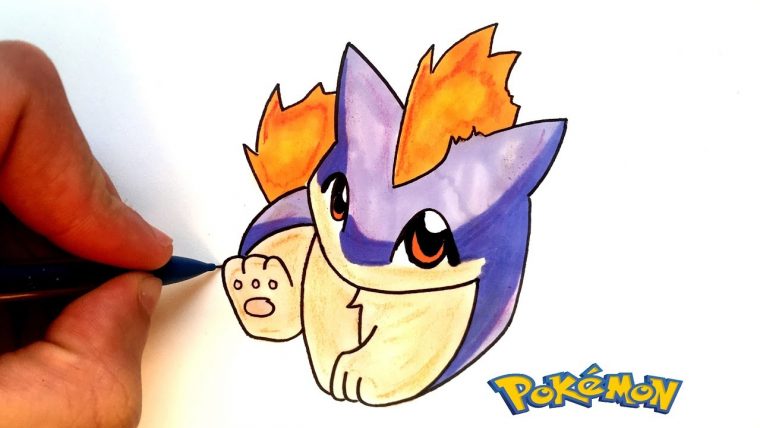 Dessin Feurisson Kawaii – Pokémon – dedans Dessin Pokemon Avec Couleur