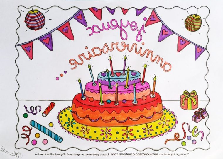 Dessin Gâteau D Anniversaire Cool Images Cocolico avec Dessin D Anniversaire