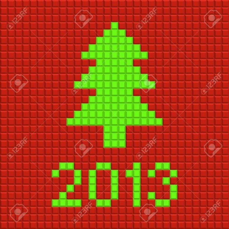 Dessin Pixel Sapin – Les Dessins Et Coloriage serapportantà Dessin Pixel Noel