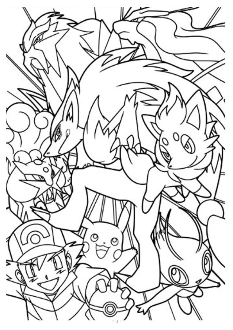 Dessin Pokémon À Colorier – Coloriage Pokémonà Colorier avec Coloriage De Pokémon À Imprimer