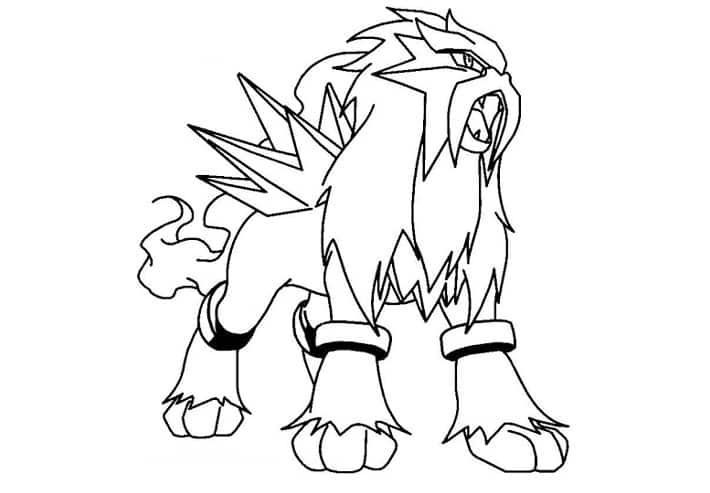 Dessin Pokémon Légendaire / Coloriages Pokemon Roitiflam encequiconcerne Coloriage Pokemon Tokorico