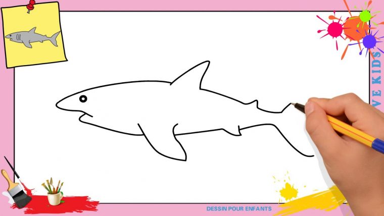 Dessin Requin 3 Facile – Comment Dessiner Un Requin intérieur Comment Dessiner Un Avion Facilement