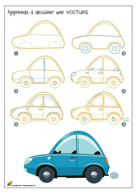 Dessiner Une Voiture | Dessin Voiture Facile, Dessin Tout avec Dessin Voiture Facile