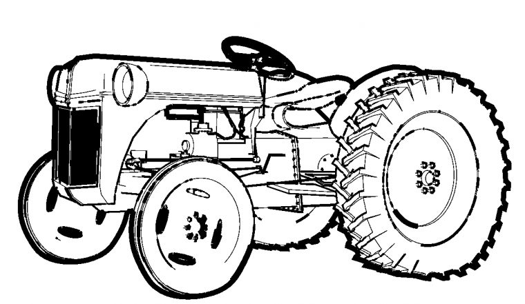 Dessins Et Coloriages: Page De Coloriage Grand Format À avec Dessin A Imprimer De Tracteur