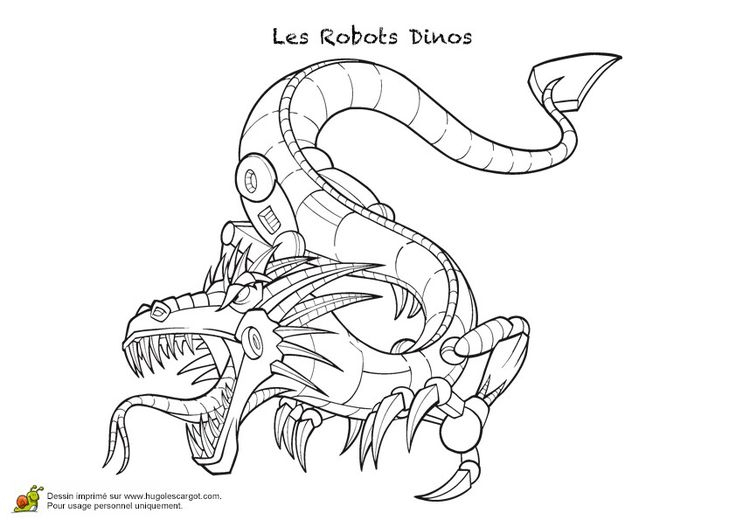 Dessins Gratuits À Colorier Coloriage Robots À Imprimer pour Coloriage Robot Dinosaure