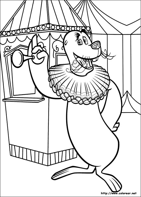 Dibujos Para Colorear De Madagascar 3 destiné Coloriage Madagascar 3