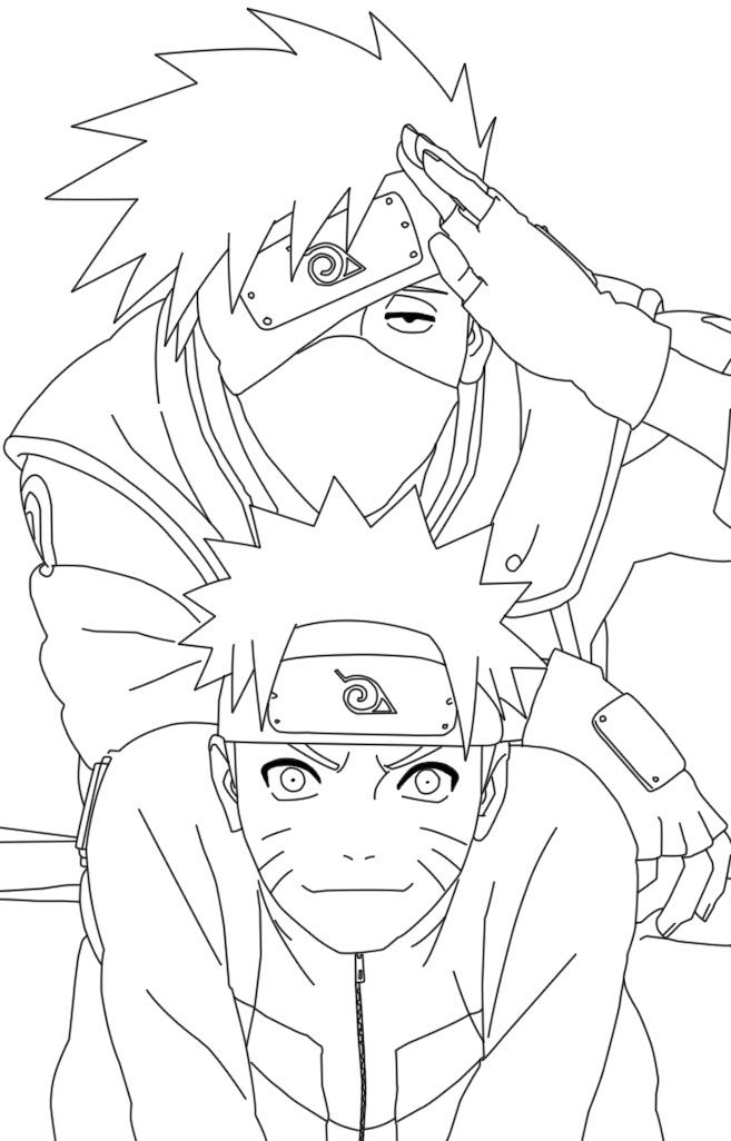 Dibujos Para Colorear De Naruto Y El Zorro De 9 Colas à Coloriage Naruto Facile