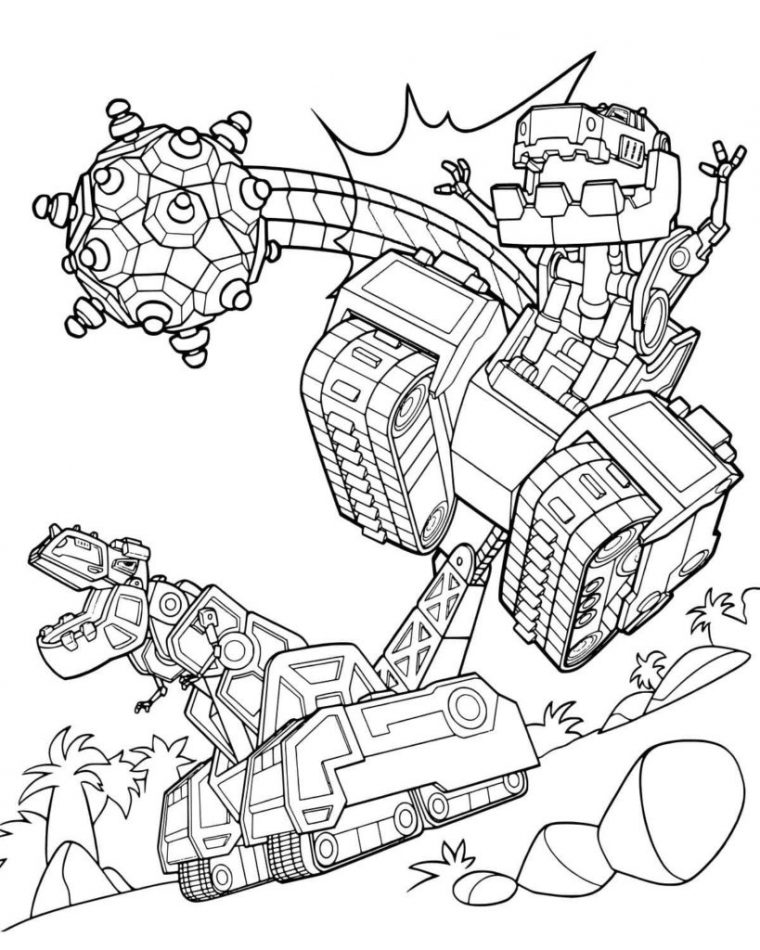 Dinotrux Coloring Pages . Print For Kids | Wonder Day intérieur Coloriage Robot Dinosaure