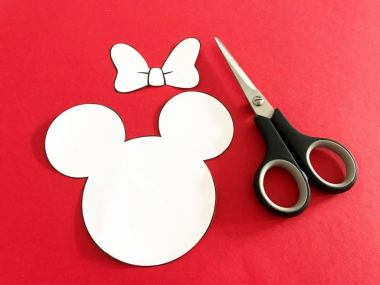 Diy Minnie Mouse Einladungskarten – Eine Anleitung Für destiné Vorlage Maus Basteln