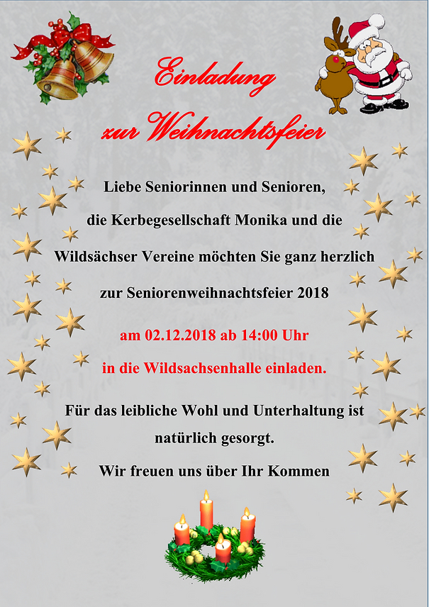 Einladung Zur Weihnachtsfeier Am 02.12.2018 encequiconcerne Einladung Weihnachtsfeier Vorlage Word