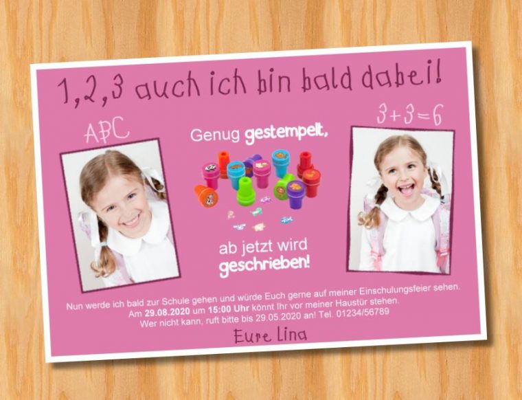 Einladungskarten Einschulung à Einladungskarten Einschulung Vorlagen