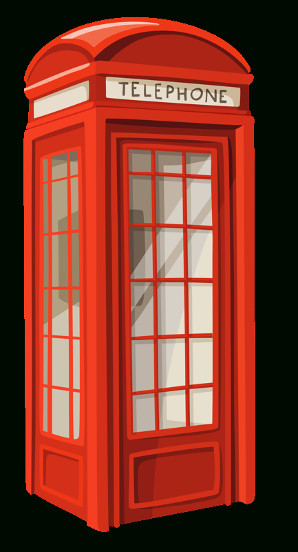 England London Telephone Booth Png destiné Cabine Téléphonique Anglaise A Colorier