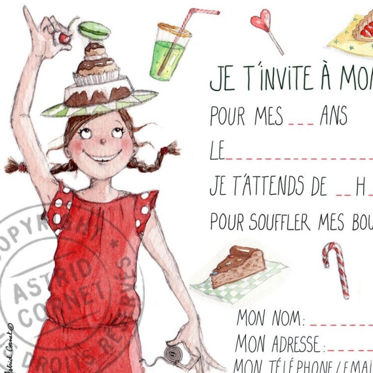 Épinglé Par Lu Xiao Wan Sur Accessoires Anniversaire serapportantà Invitation Anniversaire Fille Gratuit