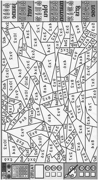 Épinglé Sur Coloration Imprimable avec Coloriage Magique Table De Multiplication Ce2