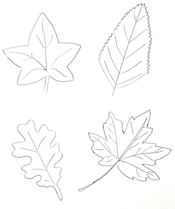 Épinglé Sur Craft Ideas tout Coloriage Feuille D'Automne