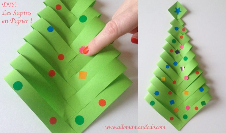 Fabrique Des Sapins En Papier (Diy Facile Et Rapide avec Activité Manuelle Facile Et Rapide