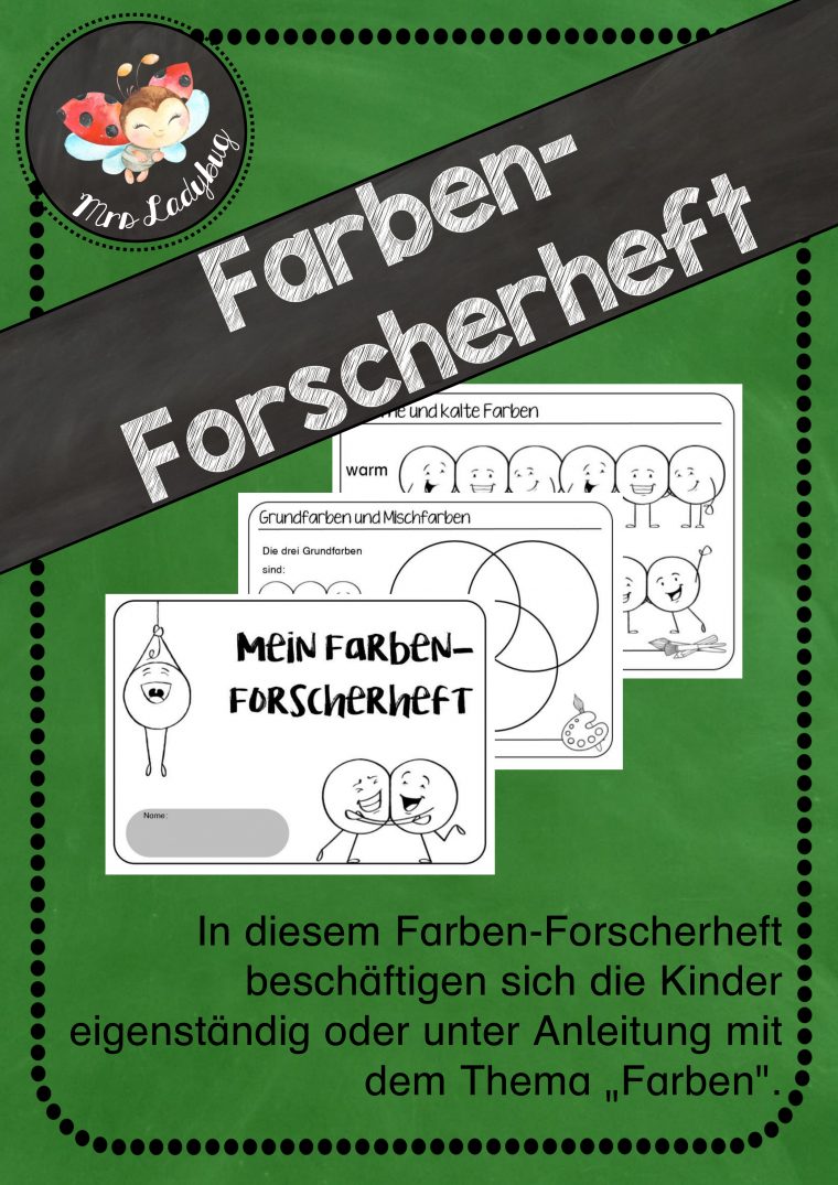 Farbenlehre – Farben-Forscherheft – Unterrichtsmaterial In avec Was Sind Kalte Farben