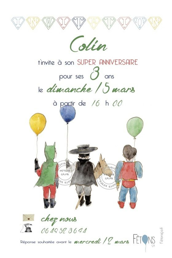 Fêtons Ça 2.0 | Invitation Anniversaire Garçon, Carte dedans Carte Invitation Anniversaire Garçon