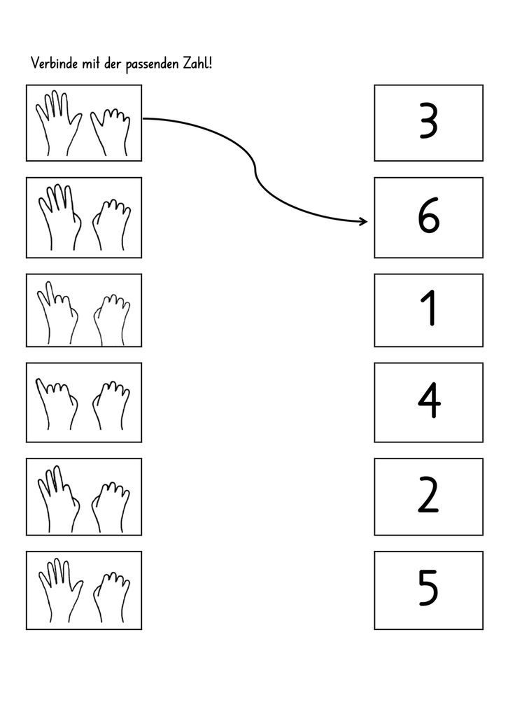 Fingerbild Und Zahlen Verbinden – Unterrichtsmaterial Im avec Vorschule Arbeitsblätter Zum Ausdrucken