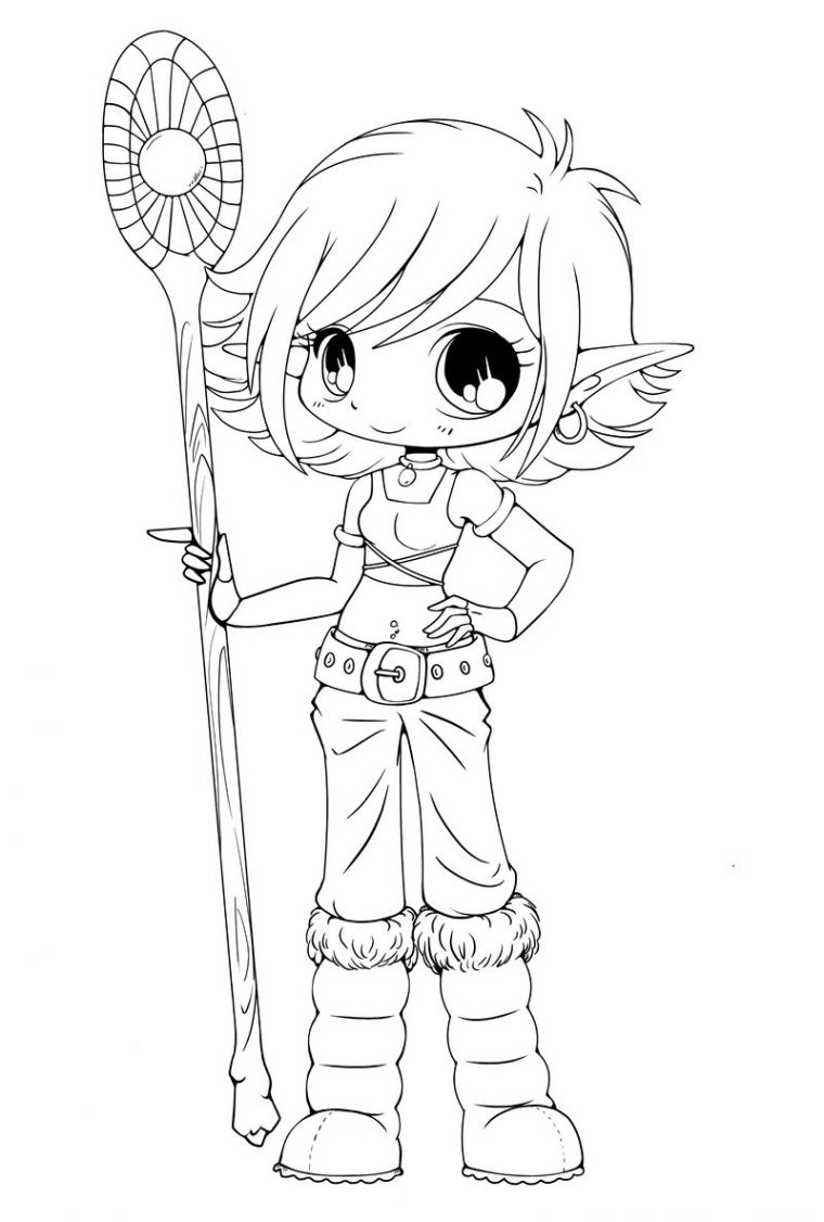 Free Printable Chibi Coloring Pages For Kids destiné Coloriage Kawaii Manga