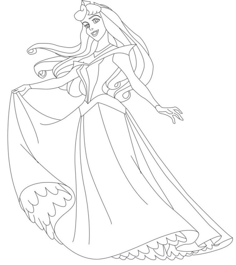 Free Printable Sleeping Beauty Coloring Pages For Kids à Coloriage Princesse Aurore