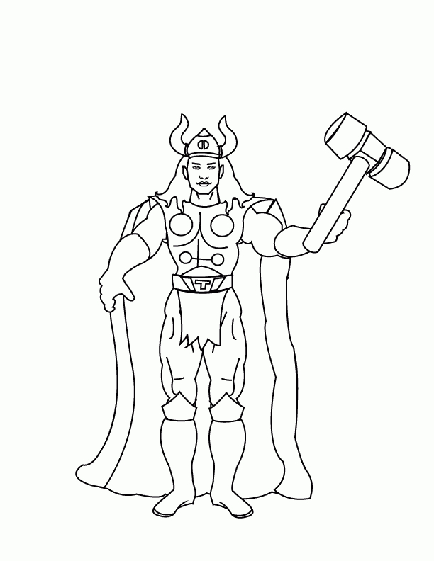 Free Printable Thor Coloring Pages For Kids pour Coloriage Avengers Thor