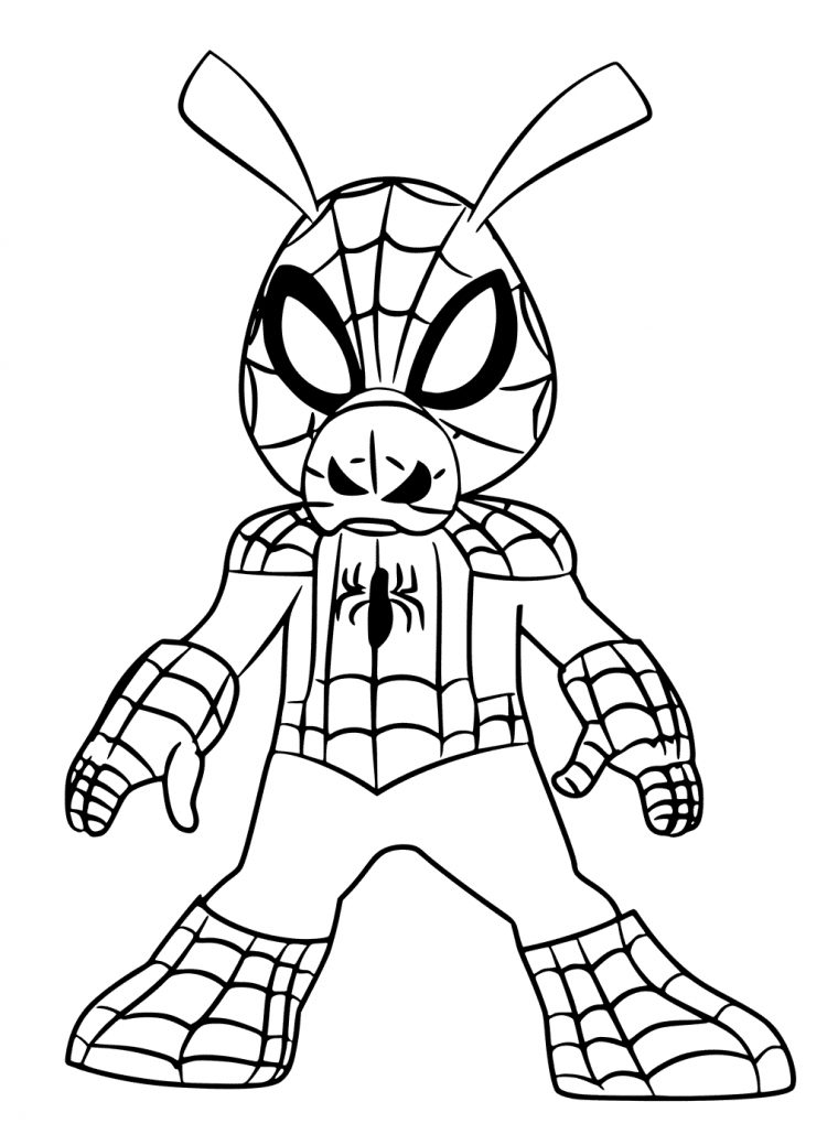 Free Spider-Man Into The Spider-Verse Coloring Pages pour Spiderman Noir Coloriage