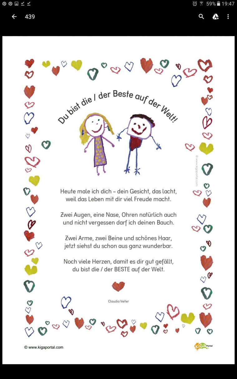 Gedicht Für Mutter/Vatertag Muttertag Geschenk, Ideen Zum pour Gedichte Grundschule