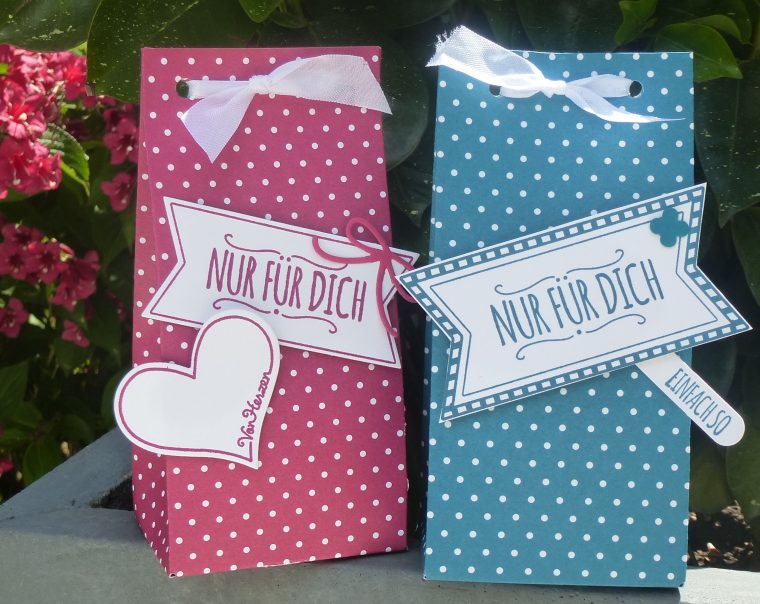 Geschenktüten | Stampin' Up! Mit Stempelpaula |Blog Über à Geschenktüten Falten