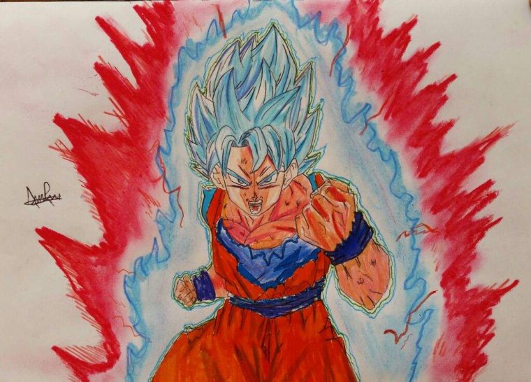 Goku Ssj Blue Modo Kaioken X 10 (Tutorial De Yair Sasson encequiconcerne Comment Dessiner Beerus