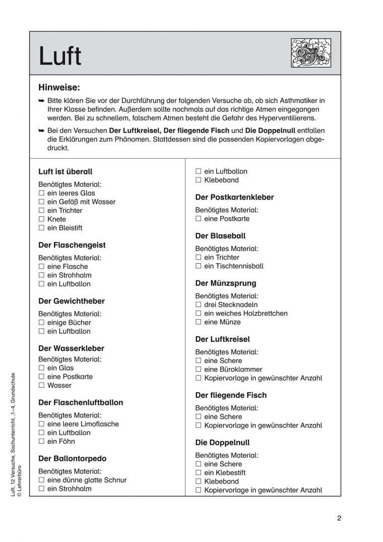 Grundschule Unterrichtsmaterial Sachunterricht Experimente serapportantà Experimente 4 Klasse