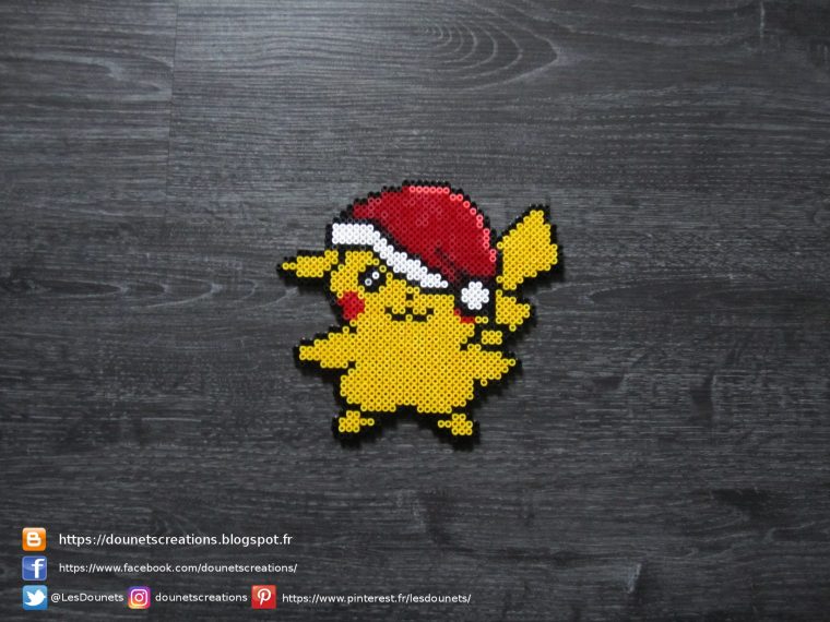 Haut Pour Dessin Pixel Pikachu Noel – Random Spirit tout Dessin Pixel Noel