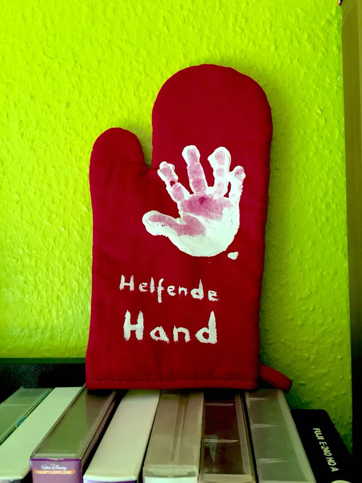 Helfende Hand – Ofenhandschuh – Basteln Mit Kindern dedans Weihnachtsgeschenke Mit Kindern Basteln