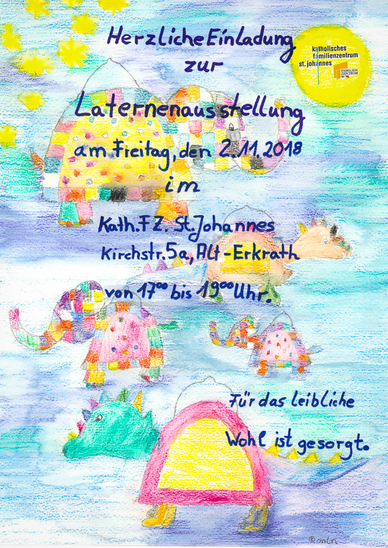 Herzliche Einladung Zur Laternenausstellung Am Freitag destiné St Martin Einladung