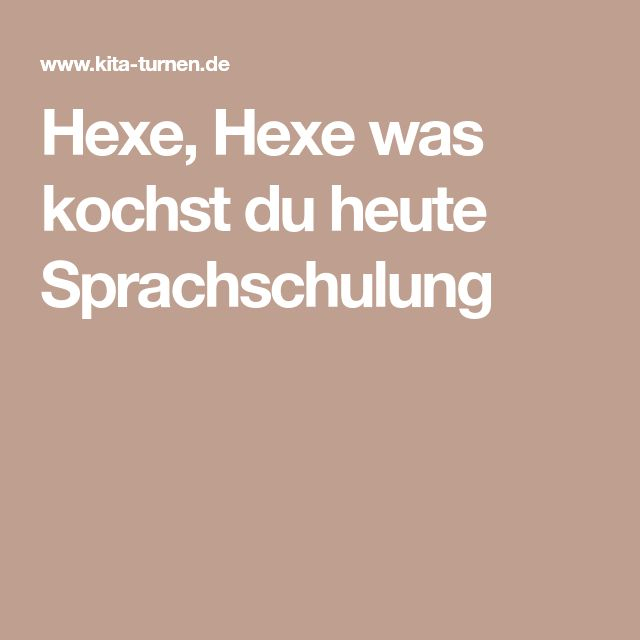 Hexenspiele: Hexe, Hexe Was Kochst Du Heute | Hexen dedans Hexenspiele Kindergarten