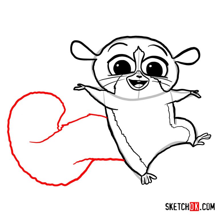 How To Draw Mort | Madagascar – Sketchok avec How To Draw Marty From Madagascar