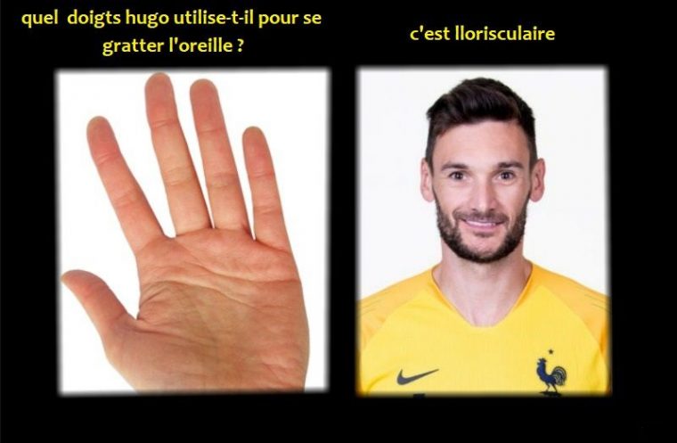 Hugo Lloris | Rire, Doigt avec Dessin Hugo Lloris