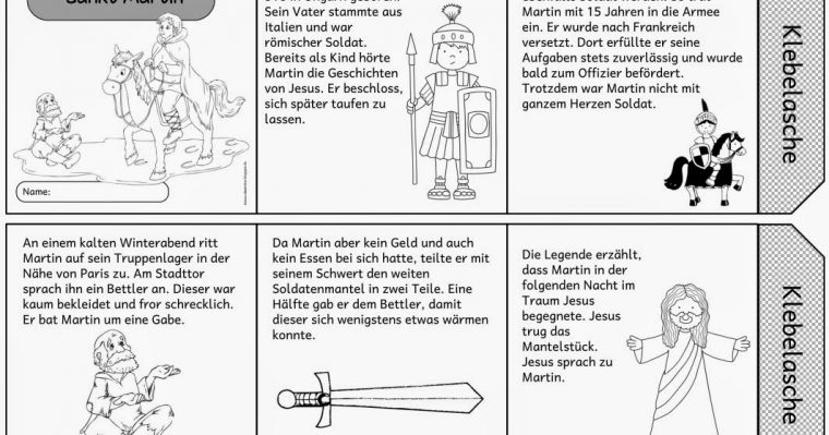 Ideenreise: Leporello "Sankt Martin" dedans Legende St Martin Kindergarten