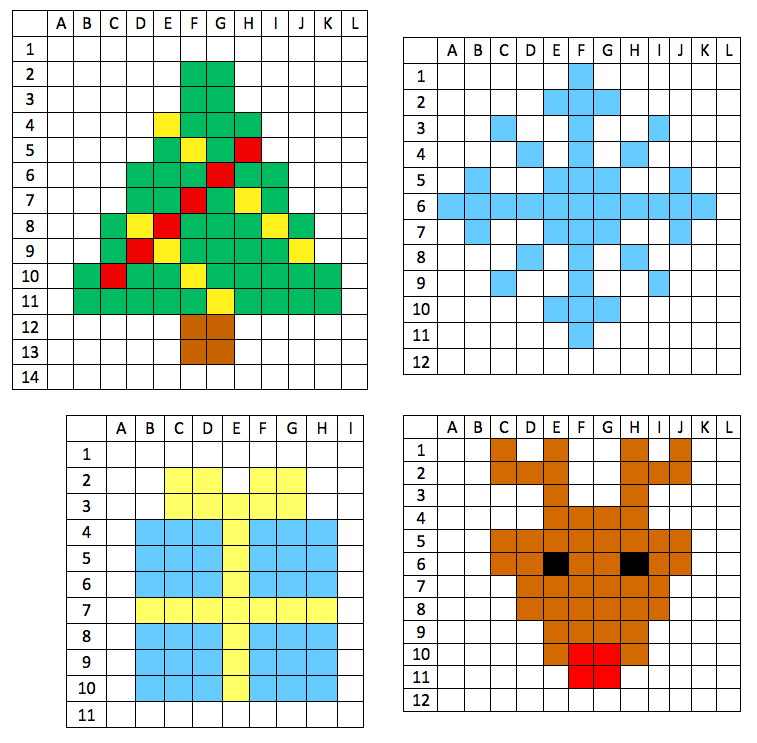 Idées Pour Dessin Quadrillage Noel – The Vegen Princess avec Dessin Pixel Noel