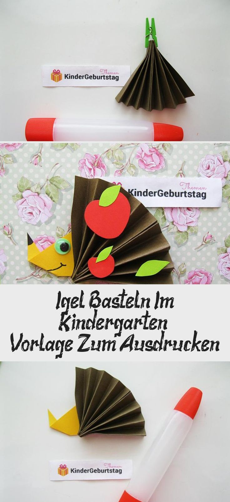 Igel Aus Papier Mit Kindern Basteln. Diy ★ Basteln Mit concernant Papier Basteln Mit Kindern