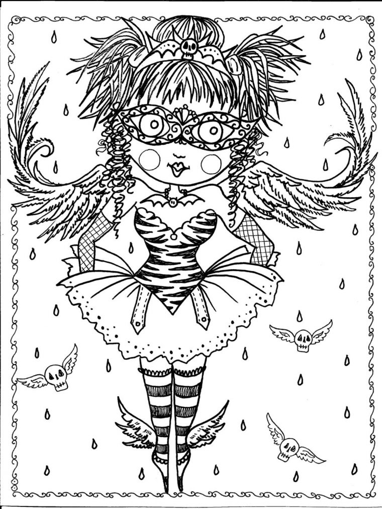 gothic coloring pages