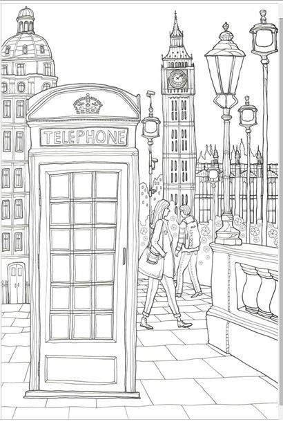 Image Coloriage Téléphone – Free To Print pour Coloriage Cabine Téléphonique Anglaise