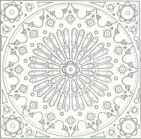 Image De Eau: Coloriage Mandala De Rosace avec Coloriage Rosace Adulte