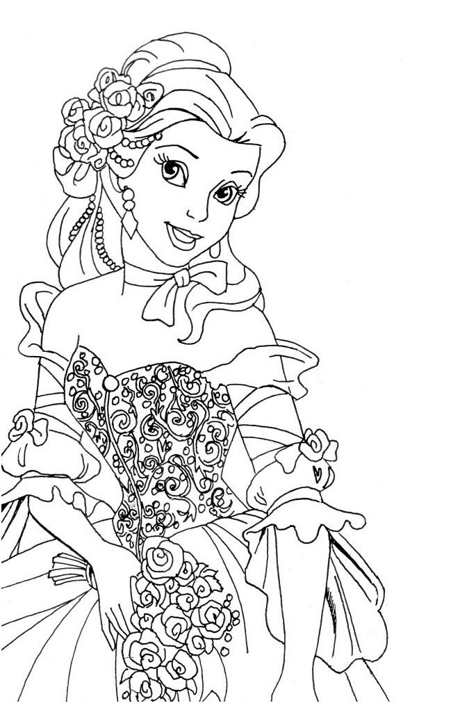 Image De Princesse A Colorier – Free To Print dedans Princesse A Colorier