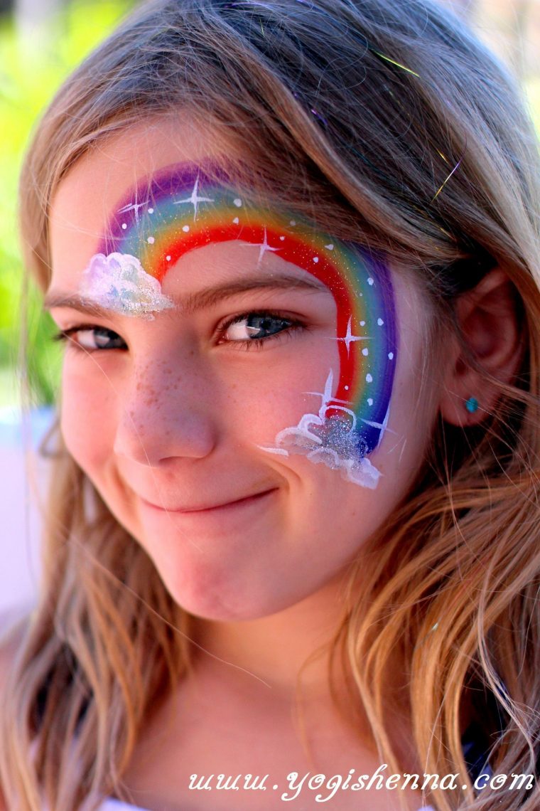 Image Result For Rainbow Face Paint | Kinder Schminken intérieur Kindergesicht Schminken