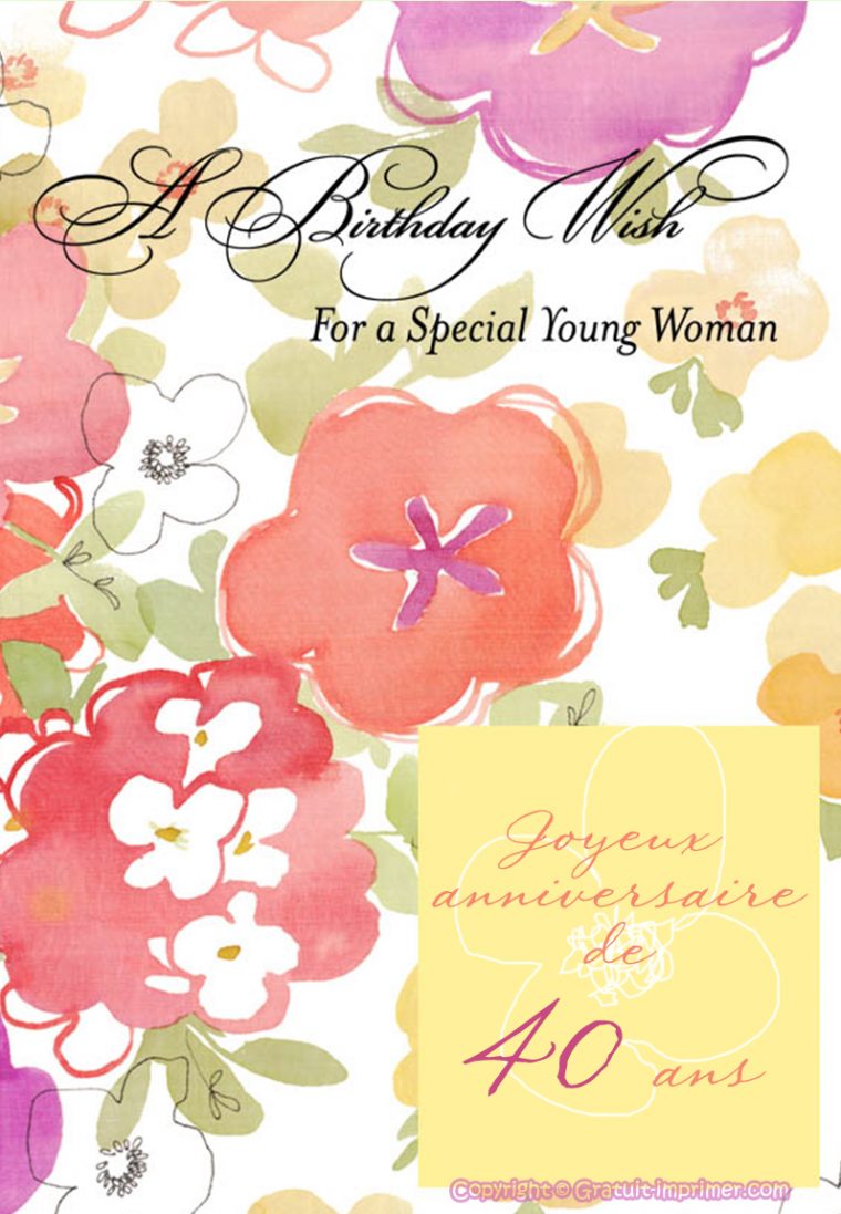 Invitation Anniversaire Adulte Carte Anniversaire À Imprimer destiné Carte Invitation Anniversaire